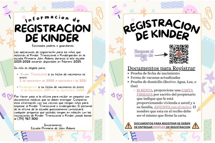  Kinder Registraton